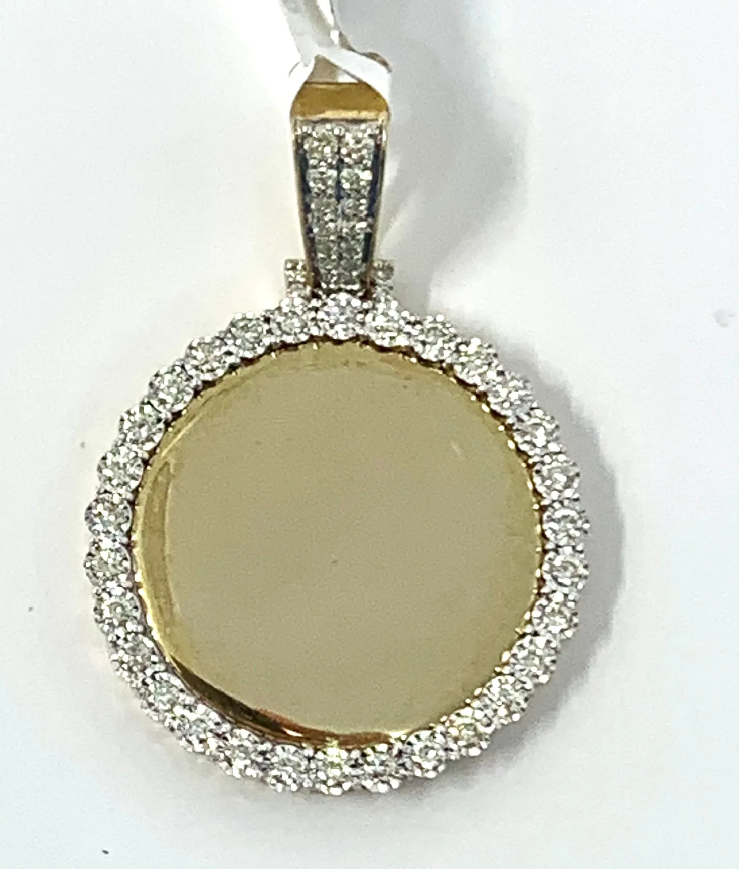 10K 0.75CT Yellow Gold Memory Pendant Charm