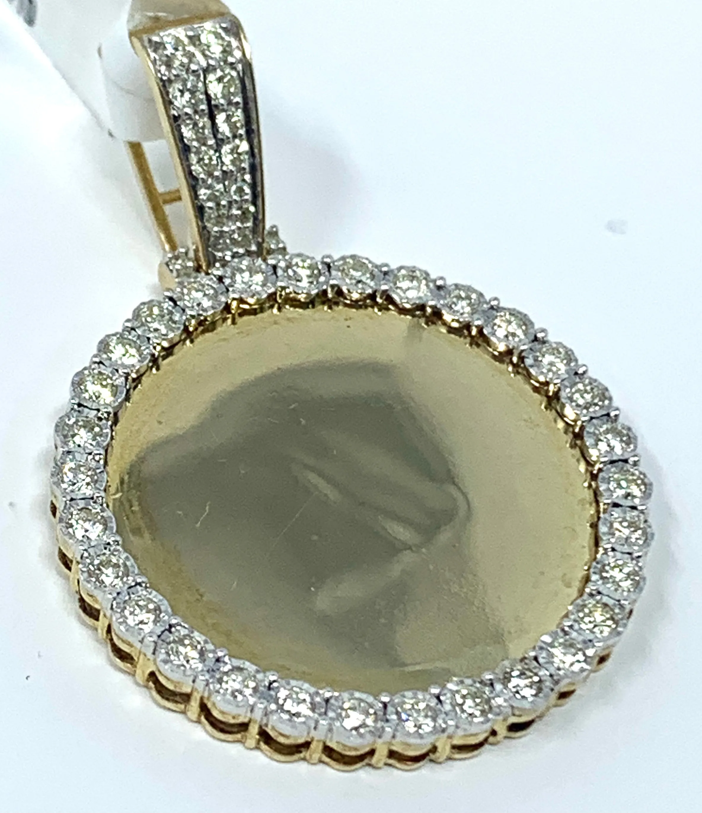 10K 0.75CT Yellow Gold Memory Pendant Charm