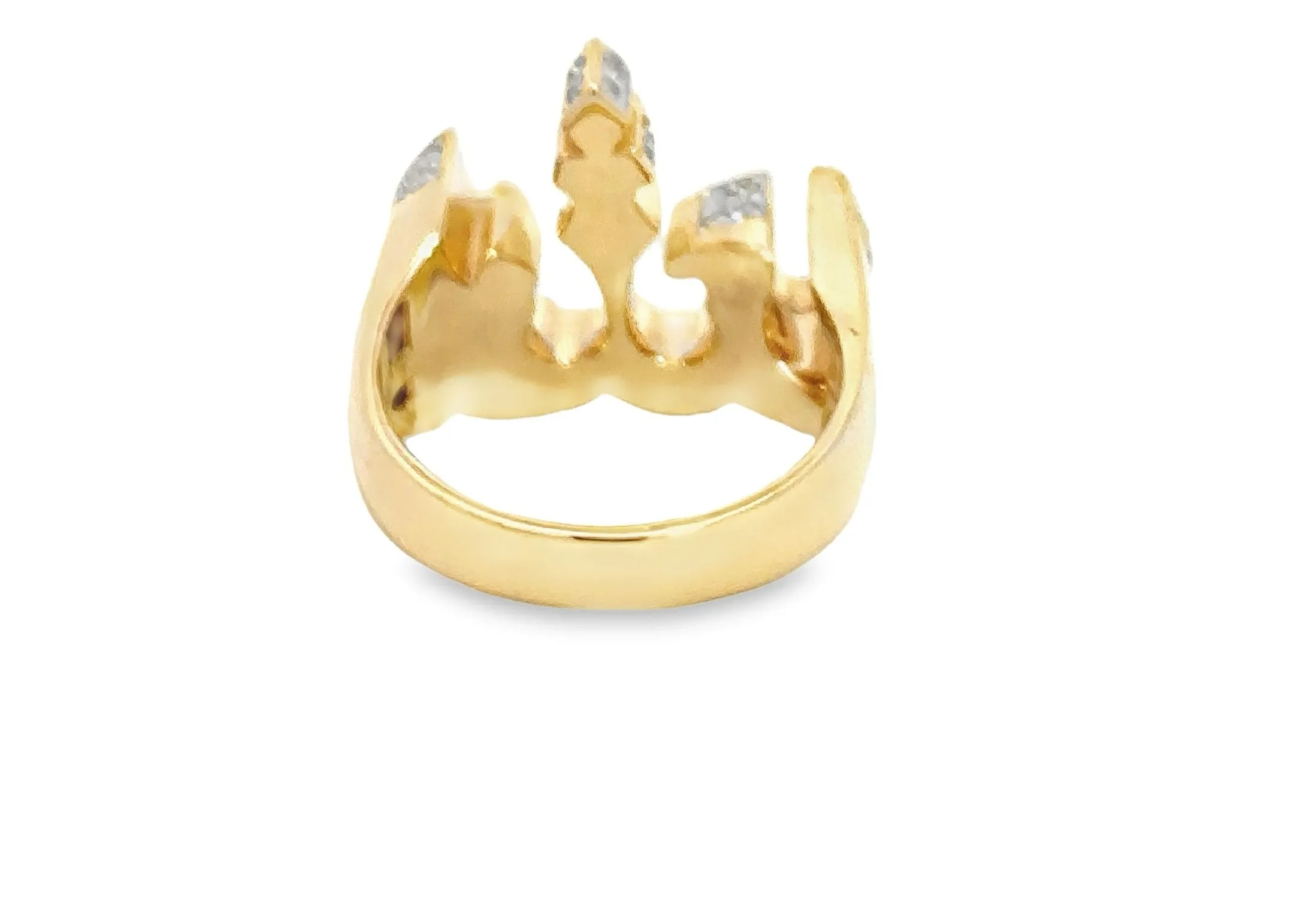 10K Gold 1.78 CTW Diamond ALLAH Ring