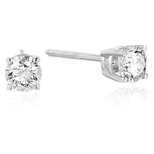 1/4 to 2 cttw Diamond Stud Earrings in 14k Gold