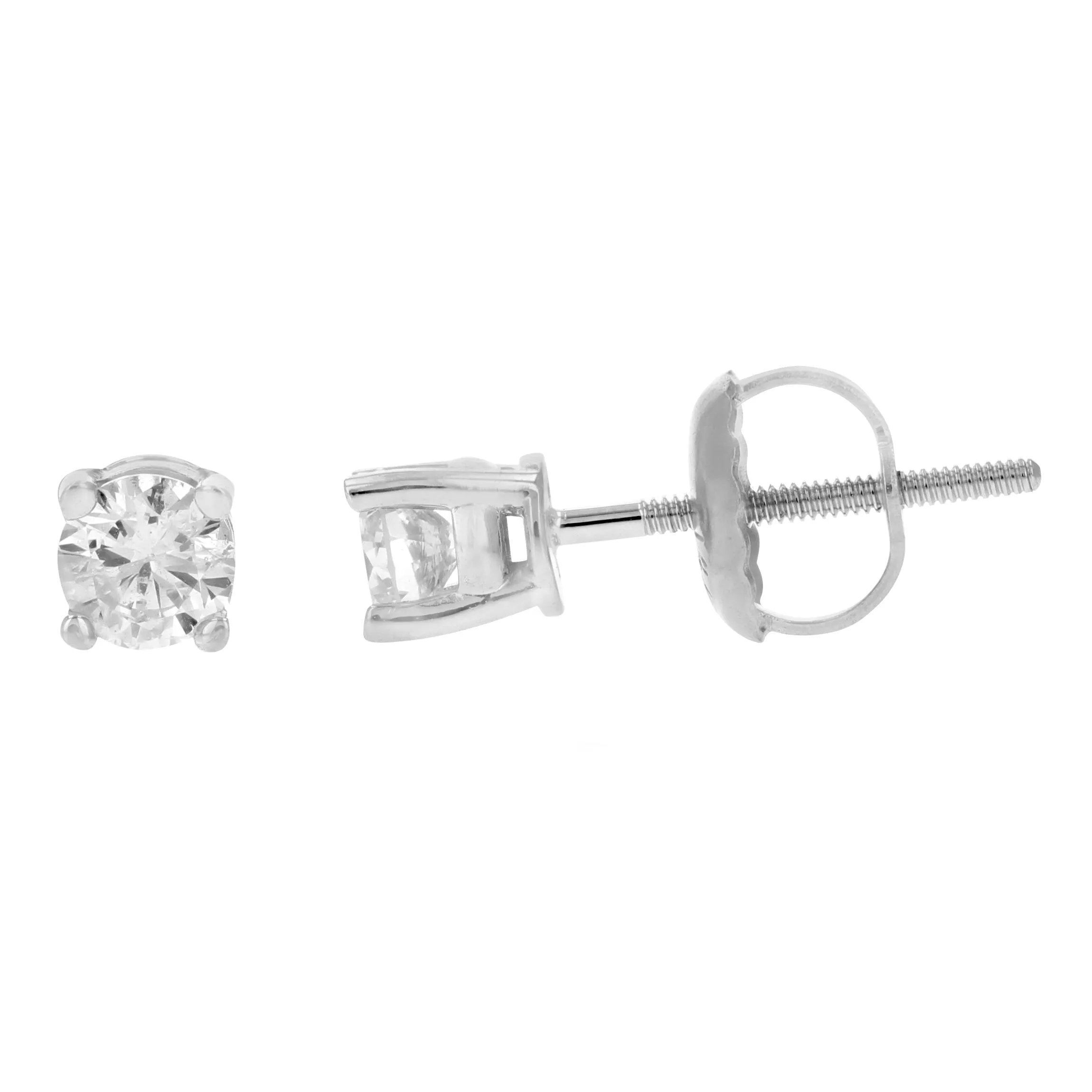 1/4 to 2 cttw Diamond Stud Earrings in 14k Gold