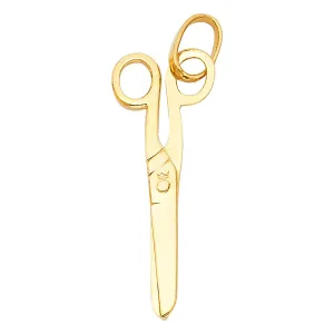 14K Scissors Pendant