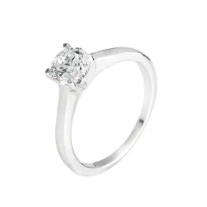 14K White Gold 1.00CT Diamond Solitaire Engagement Ring - 20703455