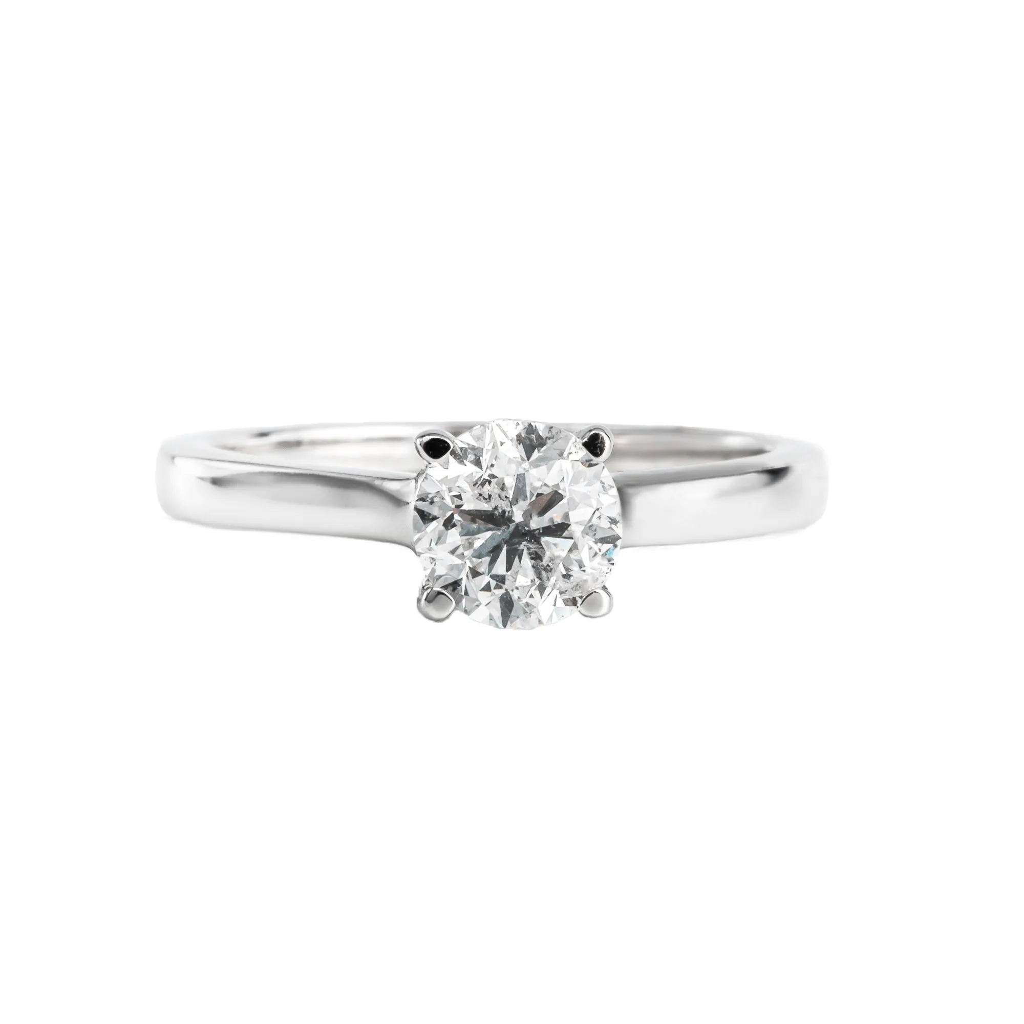 14K White Gold 1.00CT Diamond Solitaire Engagement Ring - 20703455