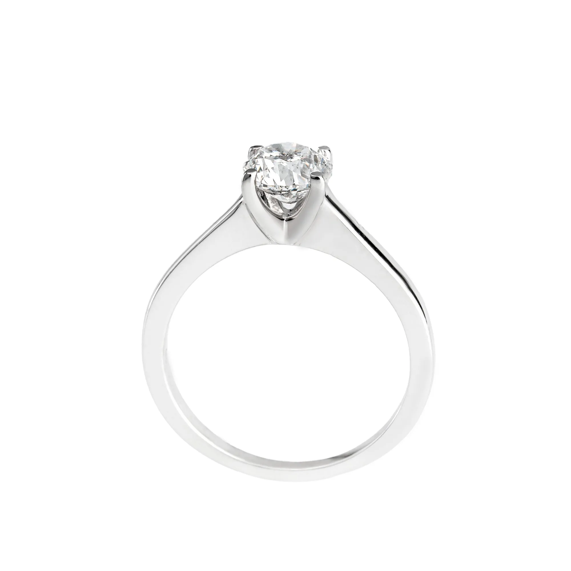 14K White Gold 1.00CT Diamond Solitaire Engagement Ring - 20703455