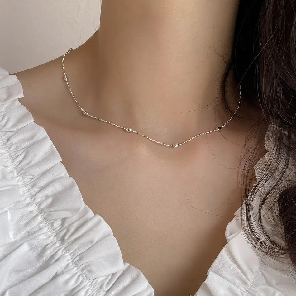 925 Sterling Silver Natural Silver Necklaces