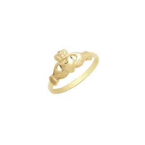 9CT GOLD BABIES' CLADDAGH RING