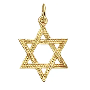 9CT GOLD STAR OF DAVID PENDANT