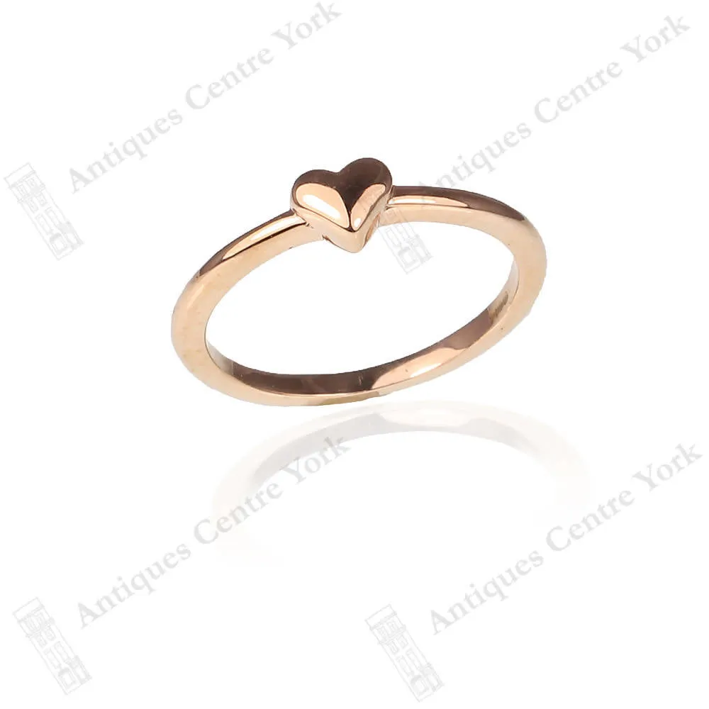 9ct Rose Gold Heart Ring