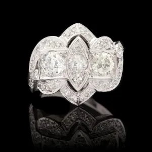 Art Deco 1.70ct tw Diamond Ring