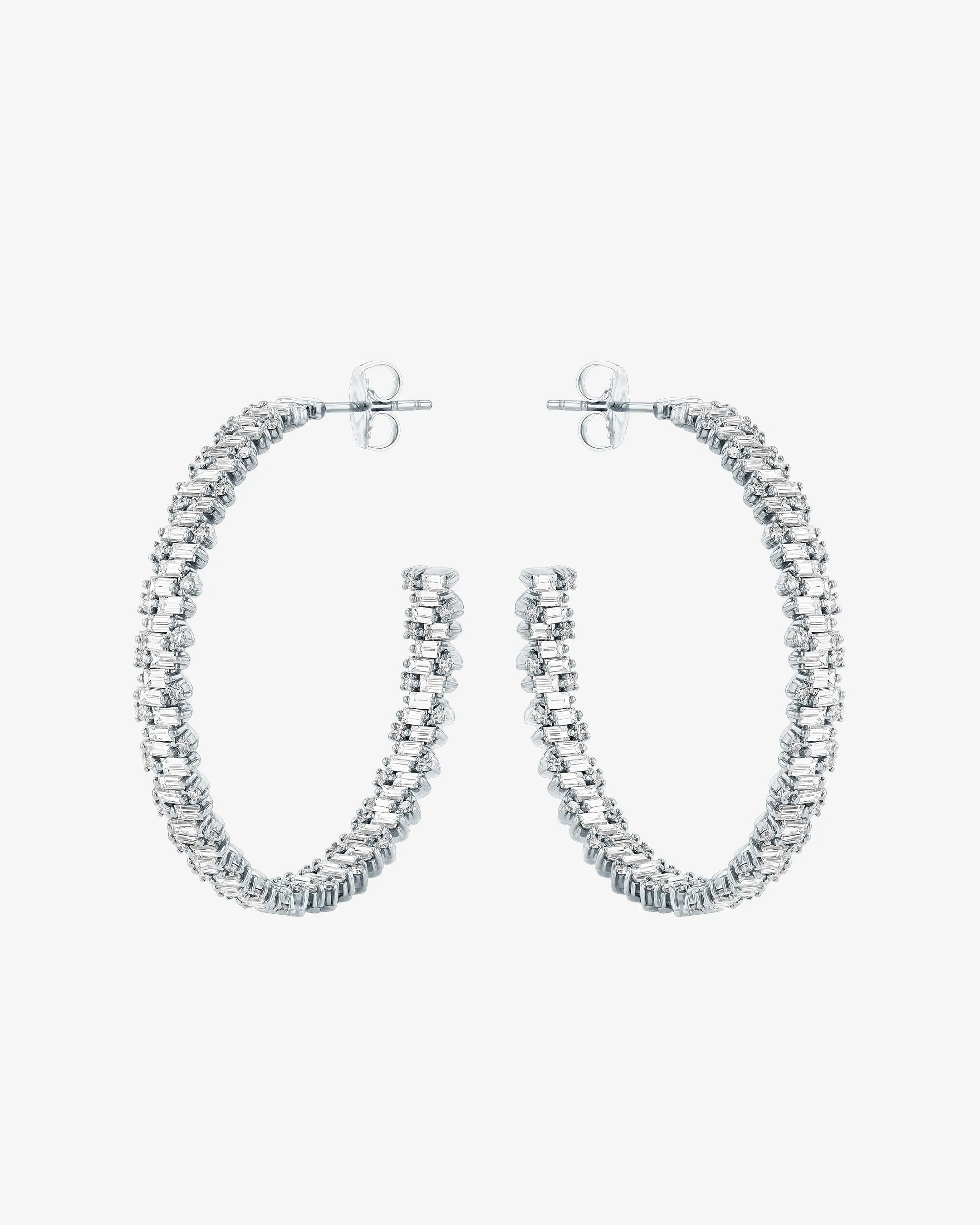 Classic Diamond Shimmer Milli Hoops