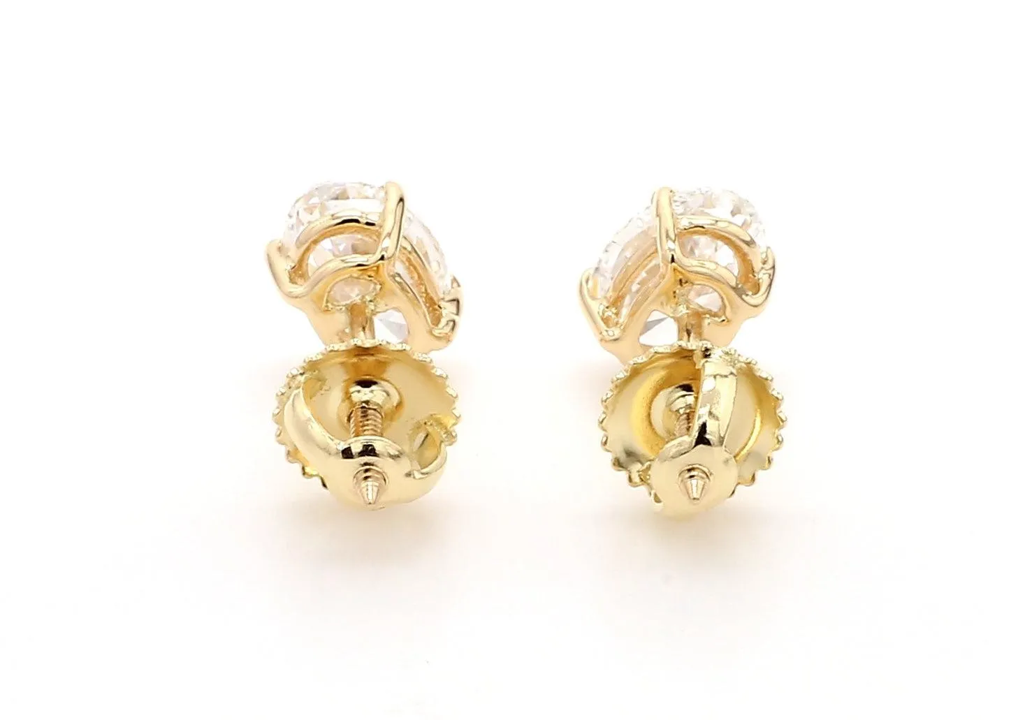 Classic Oval Earrings 2.0 CTW. IGI Certified