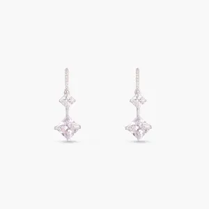 Classic Princess cut CZ Drop Earrings