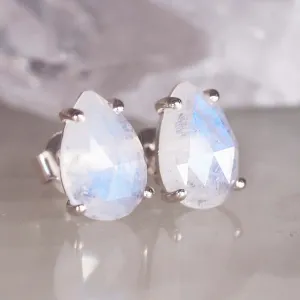 Classic Tear Drop Moonstone Earrings