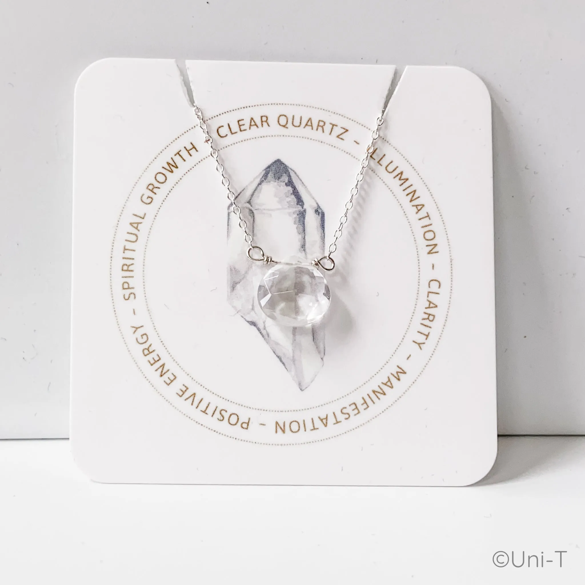 Clear Quartz Gemstone Necklaces