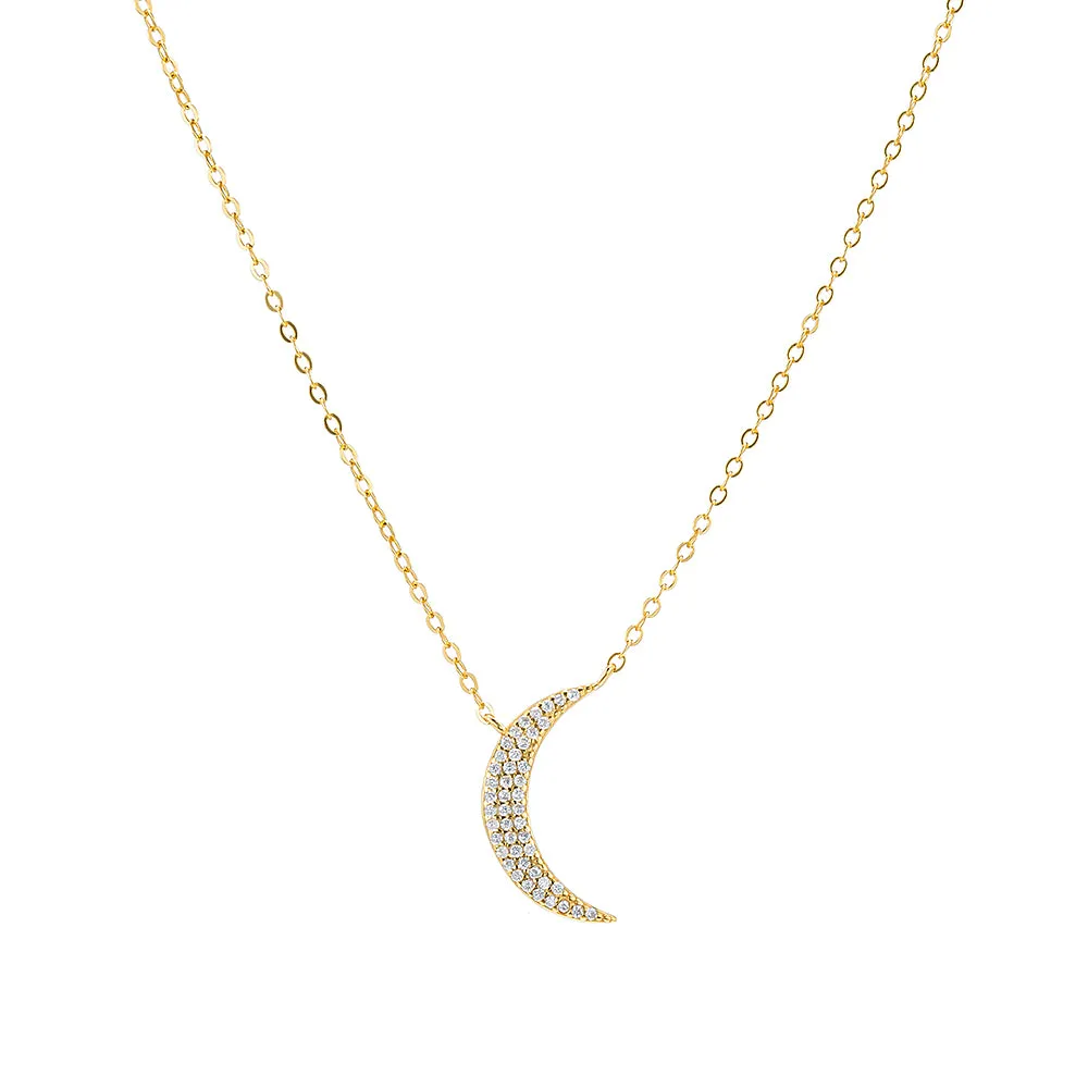 Crescent and Star Necklace