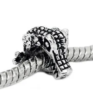 Crocodile Bead Spacer for Snake Chain Charm Bracelet