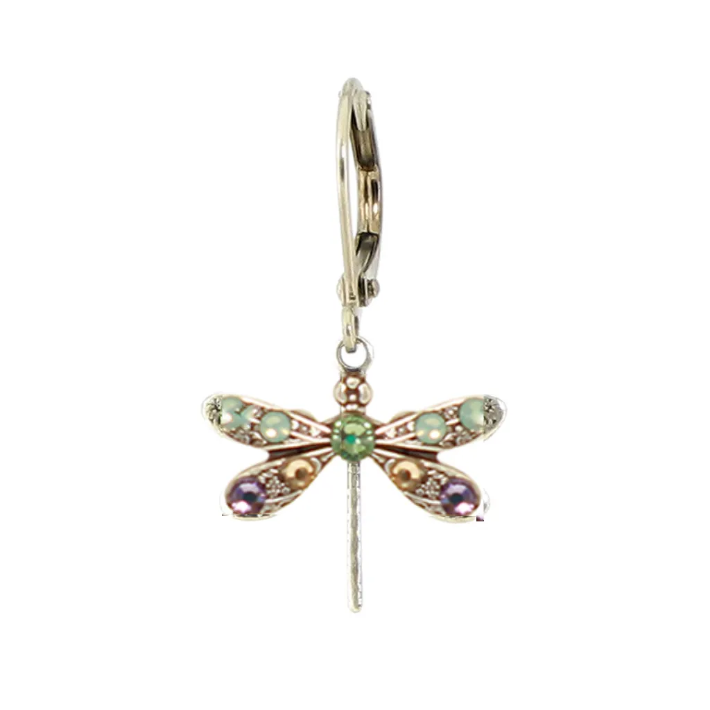 Crystal Dragonfly Earrings