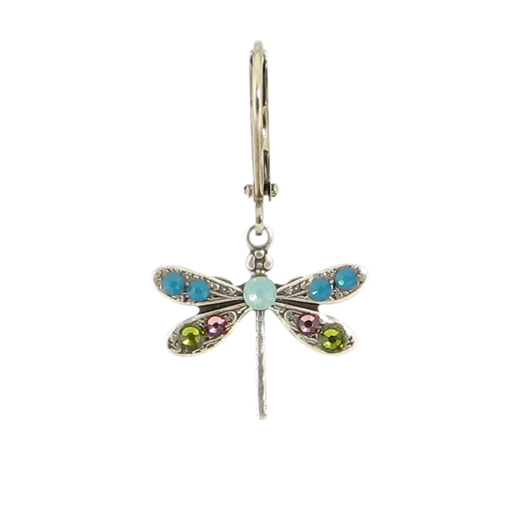 Crystal Dragonfly Earrings