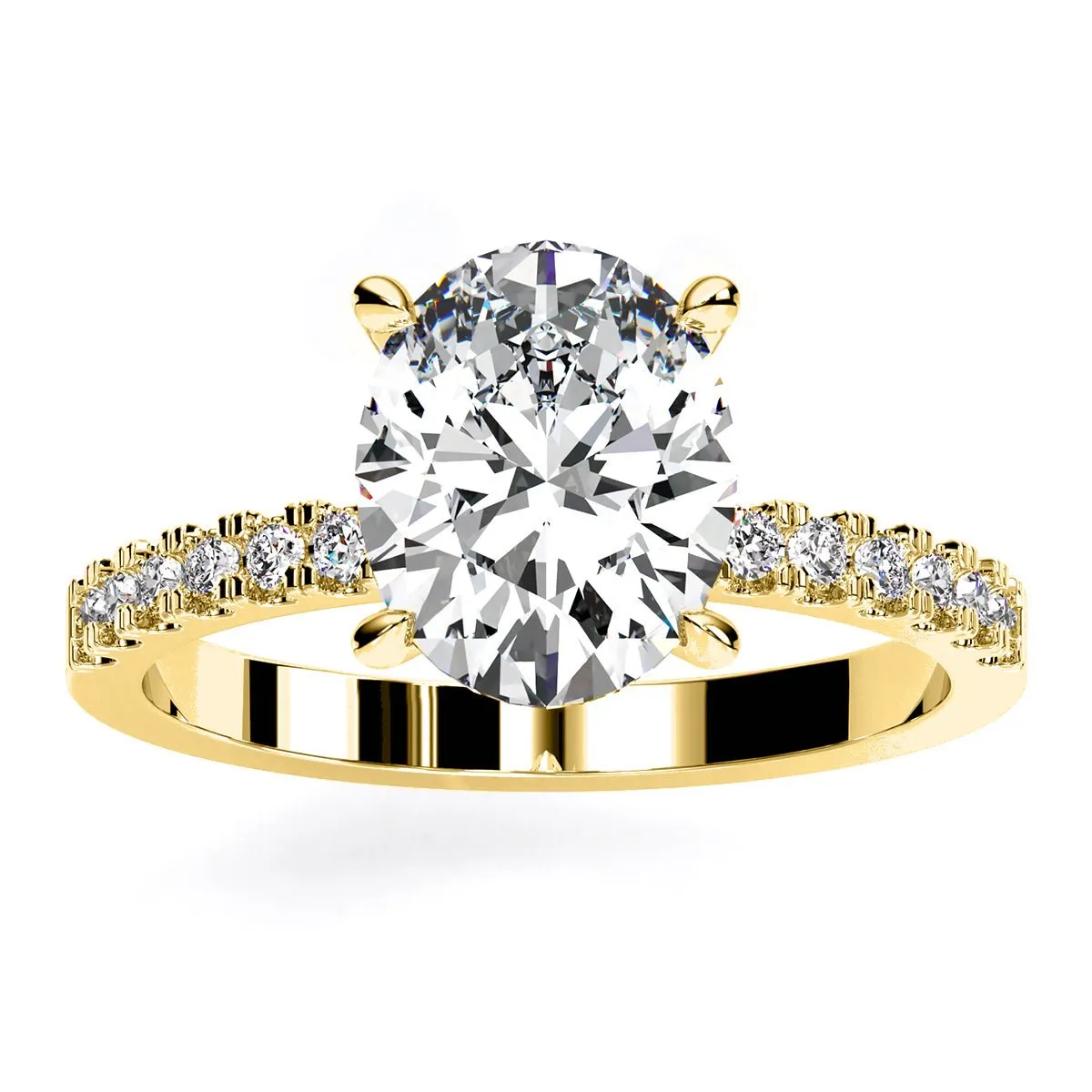 Dahlia - Oval Lab Diamond Engagement Ring (IGI Certified)