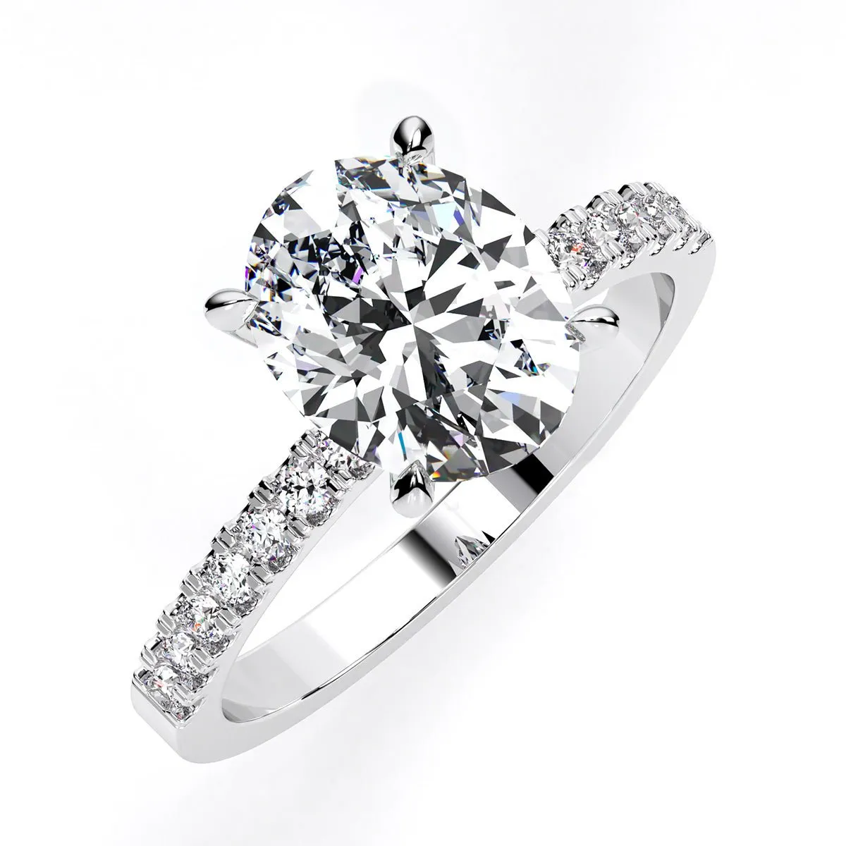 Dahlia - Oval Lab Diamond Engagement Ring (IGI Certified)