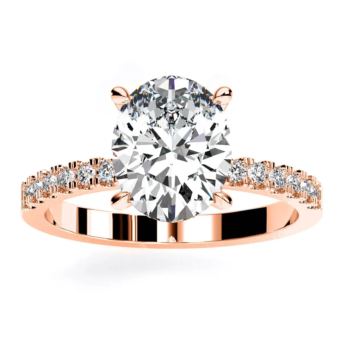 Dahlia - Oval Lab Diamond Engagement Ring (IGI Certified)