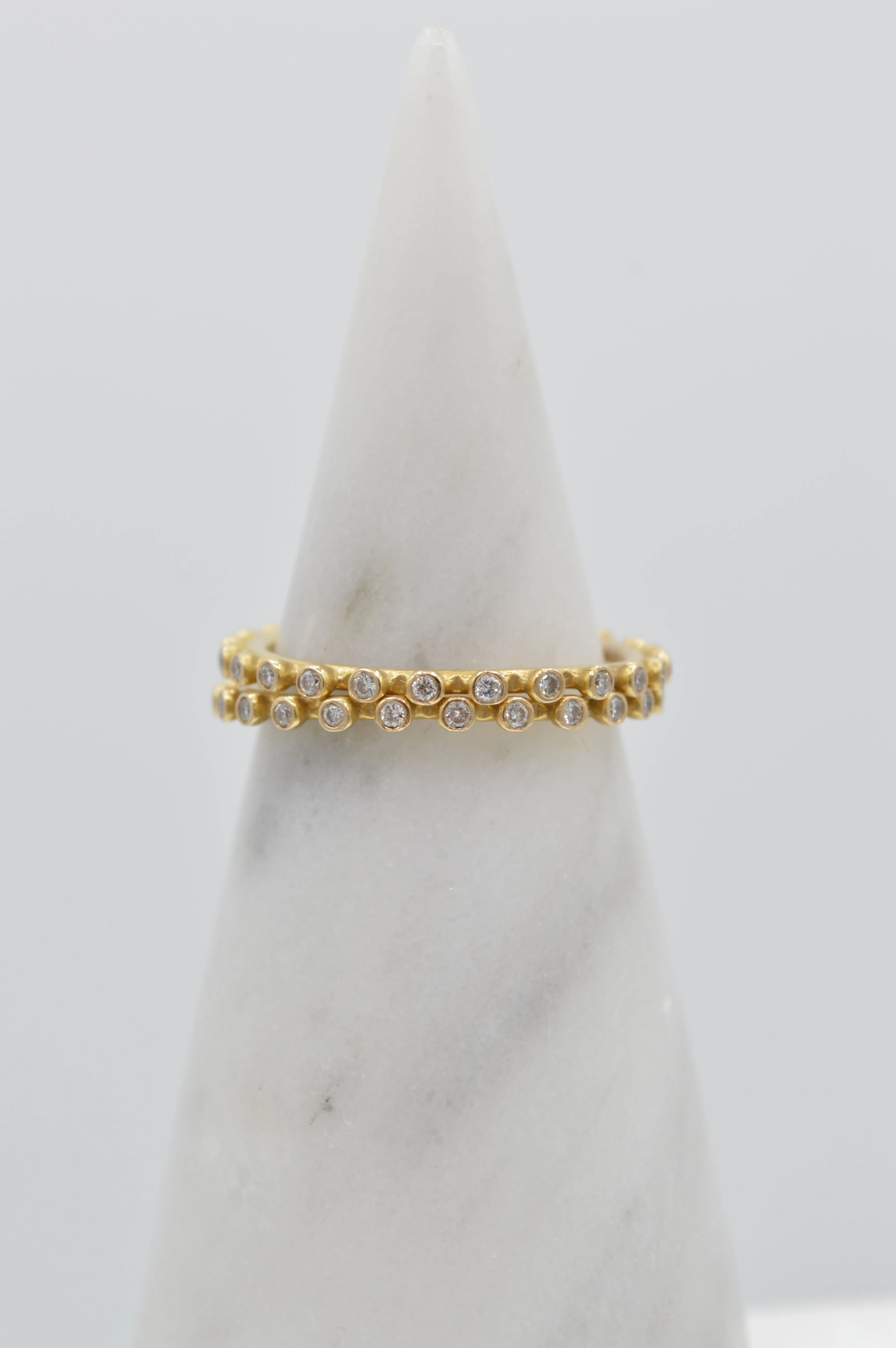 Dainty Eternity Rings, 18k