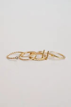 Diana Gold Ring Set