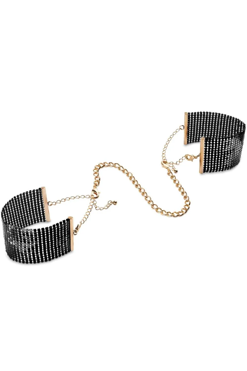 Désir Métallique Metallic Mesh Cuffs Black