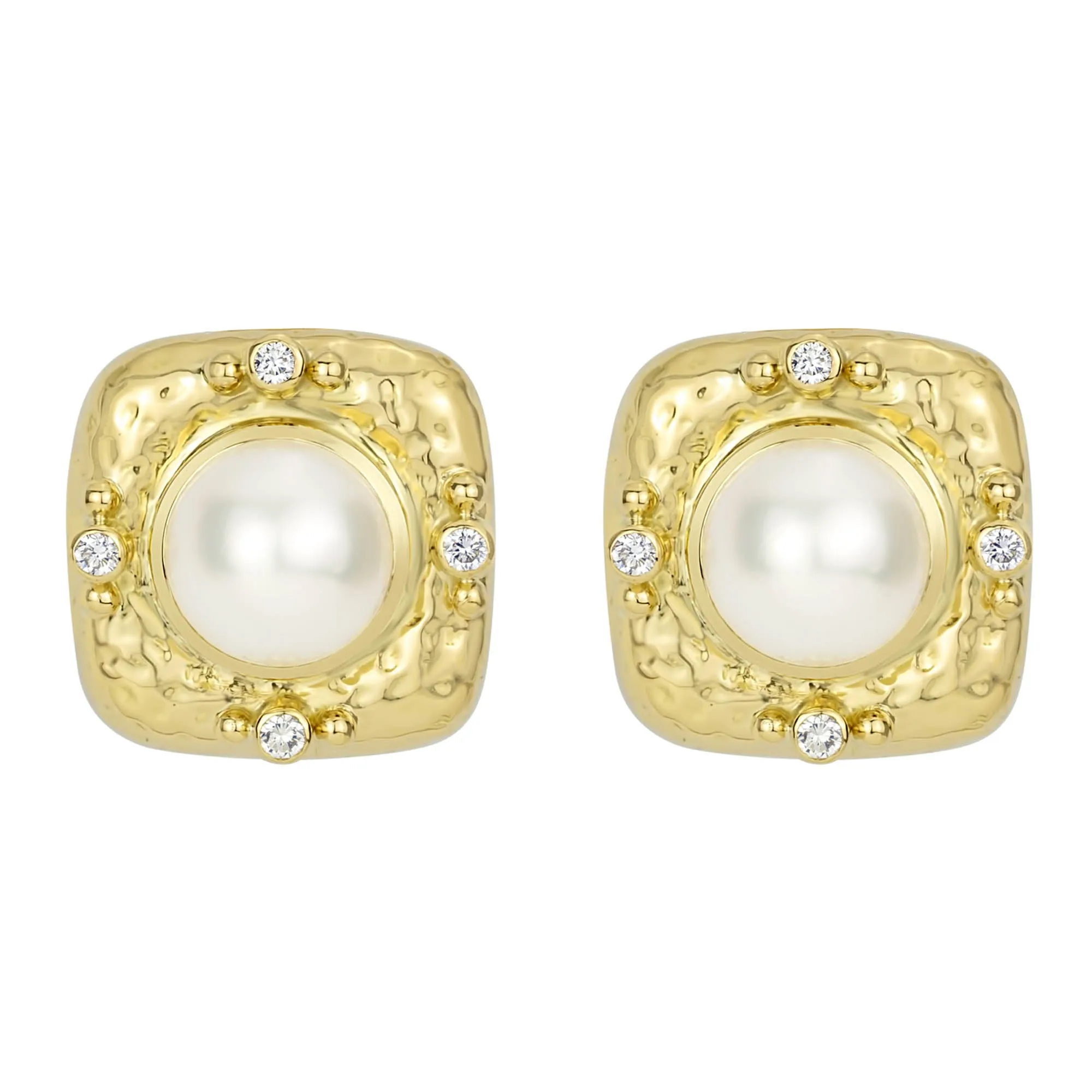 Earrings - South Sea Pearl And Diamond (2288B)