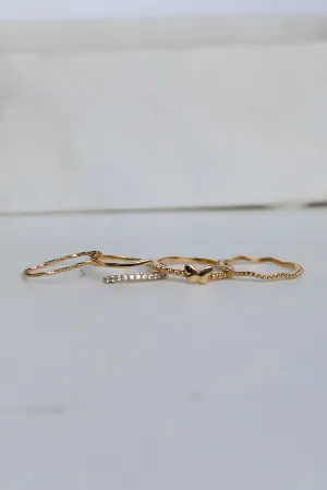 Elena Gold Ring Set