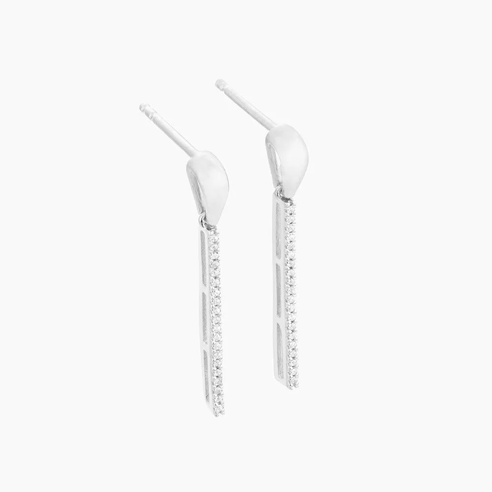 Ella Stein Drop The Mic Earrings in Sterling Silver