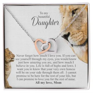 Gift for Girls | To my beautiful daughter | Minimalist Necklace | Love Mom