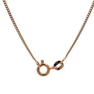 Gold Diamond cut curb chain for pendant 37709