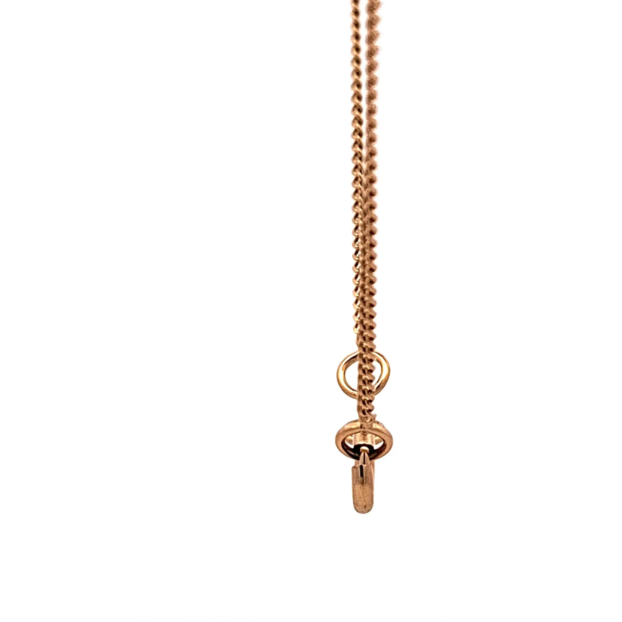 Gold Diamond cut curb chain for pendant 37709