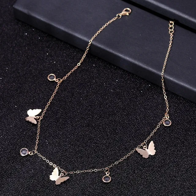 Gold Silver Color Chain Necklaces