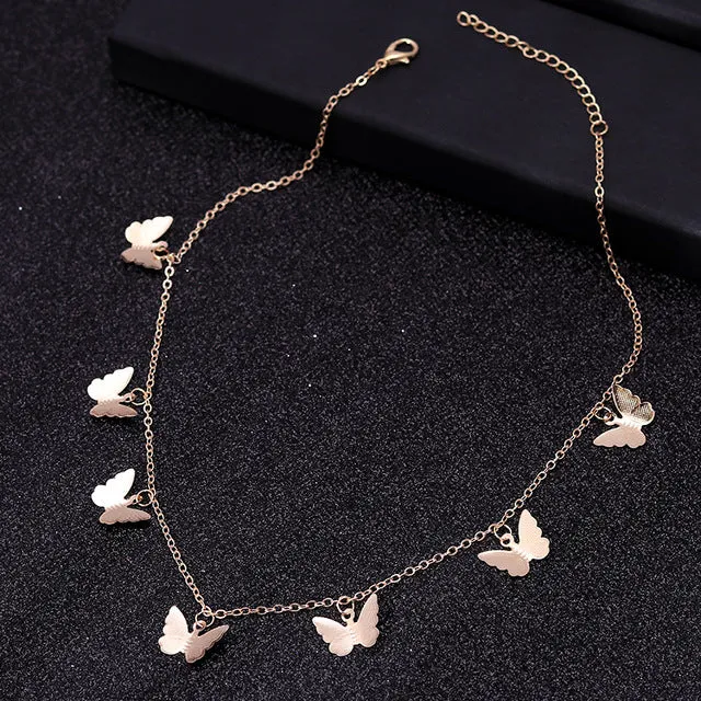 Gold Silver Color Chain Necklaces