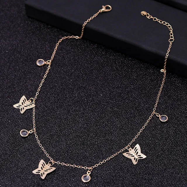 Gold Silver Color Chain Necklaces