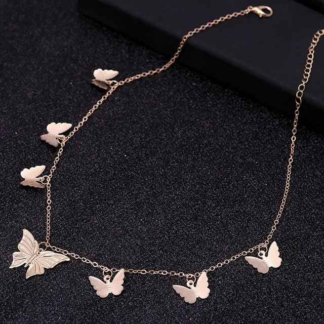 Gold Silver Color Chain Necklaces