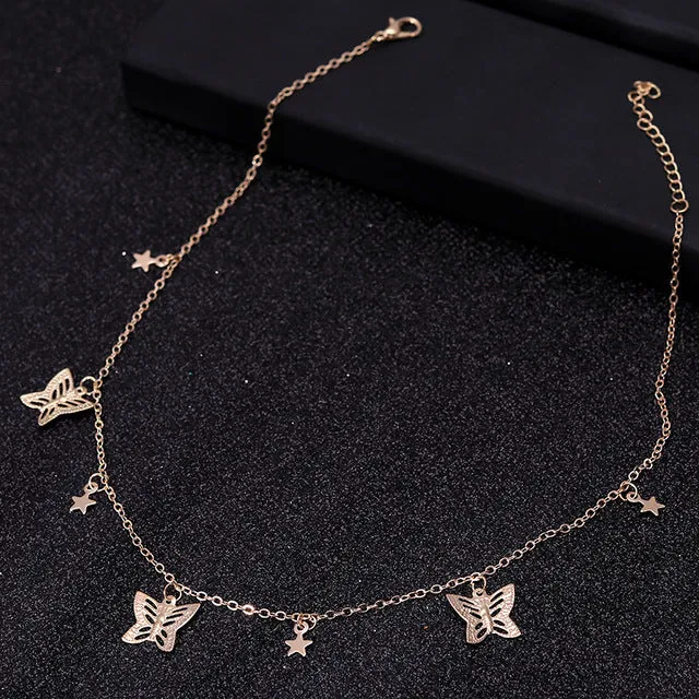 Gold Silver Color Chain Necklaces