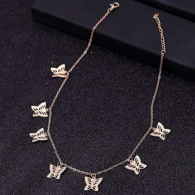 Gold Silver Color Chain Necklaces