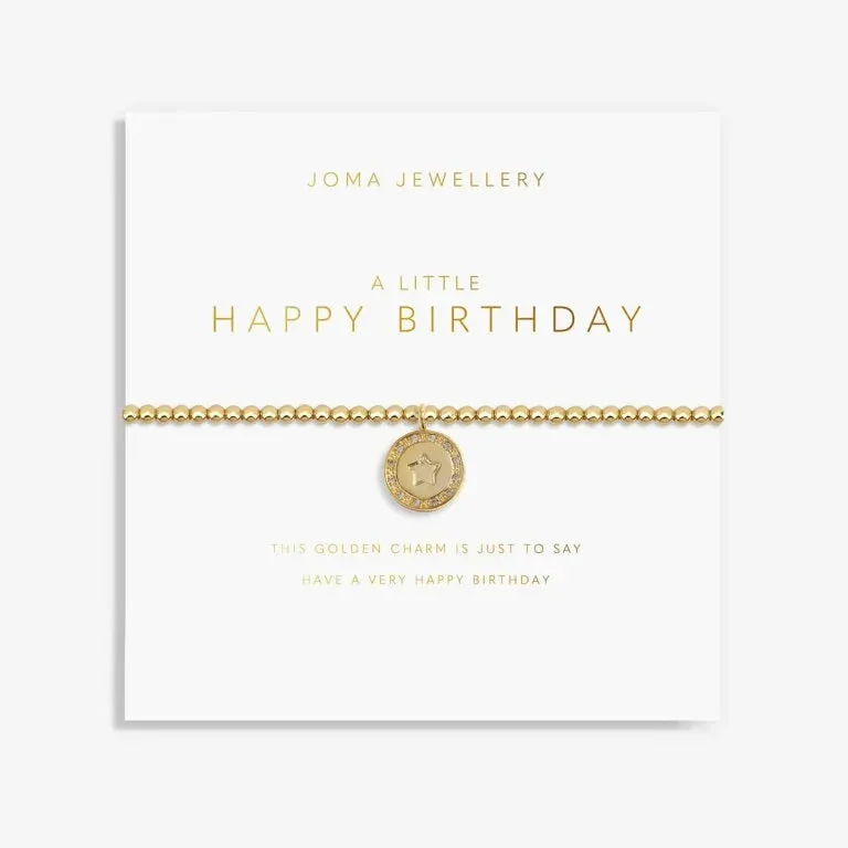 Golden Glow A Little 'Happy Birthday' Bracelet