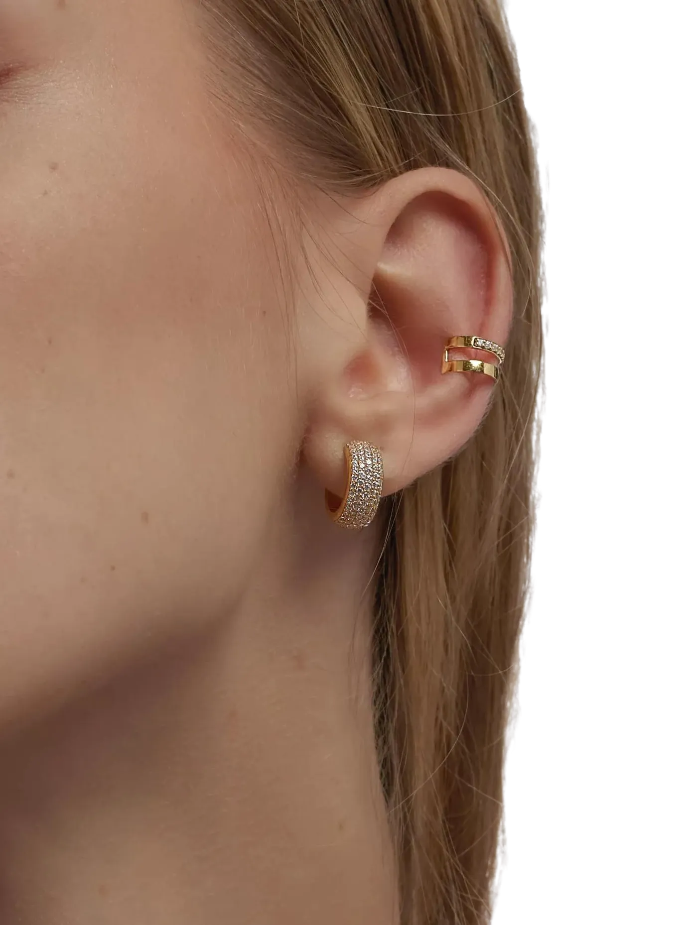 Grand pave earrings