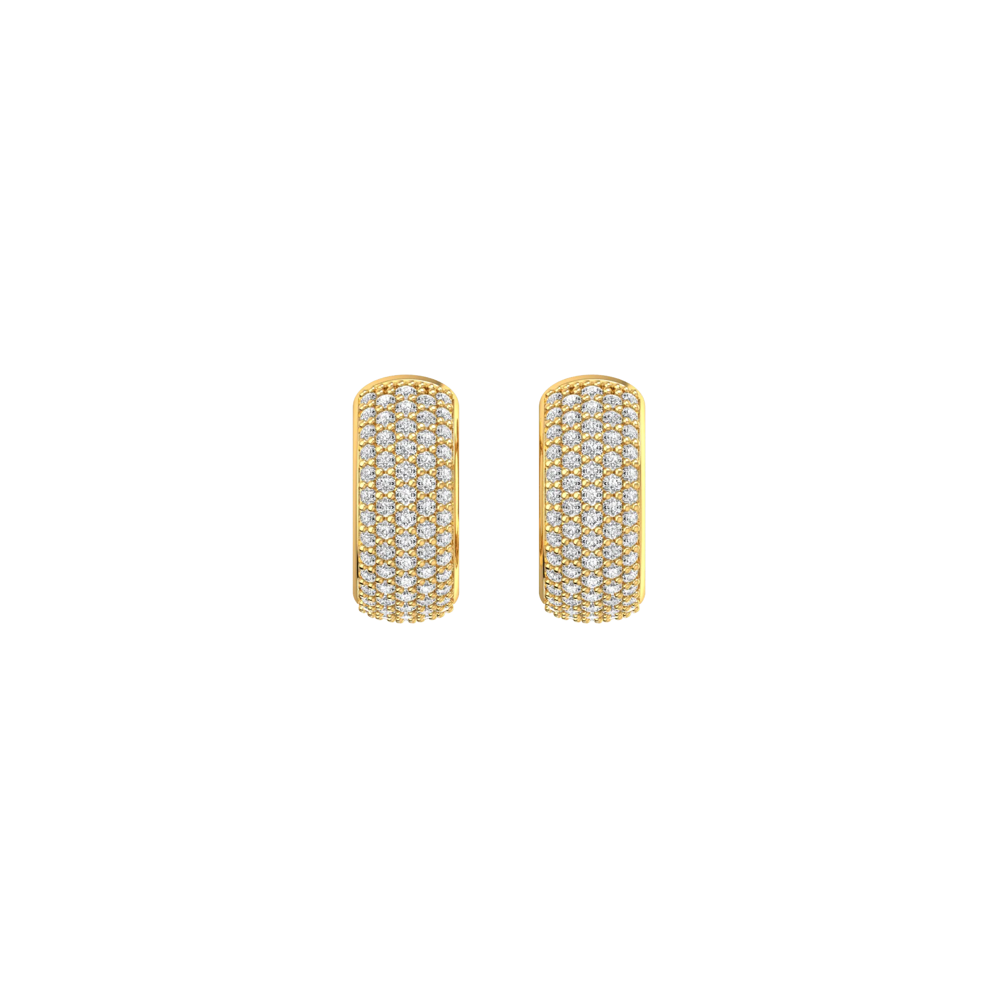 Grand pave earrings