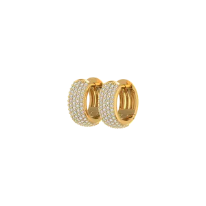 Grand pave earrings