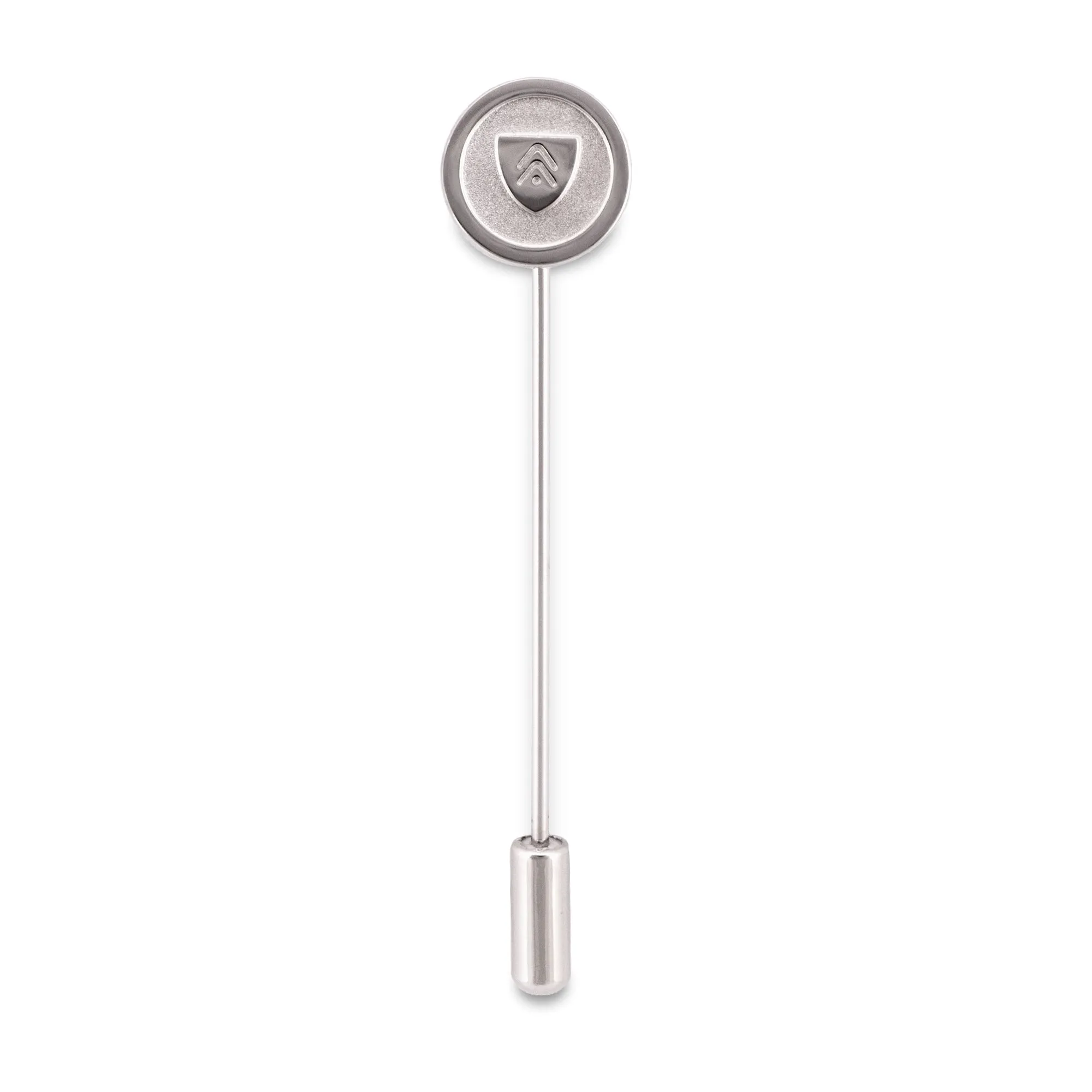 Lapel with Clip-on White Silver Button Covers