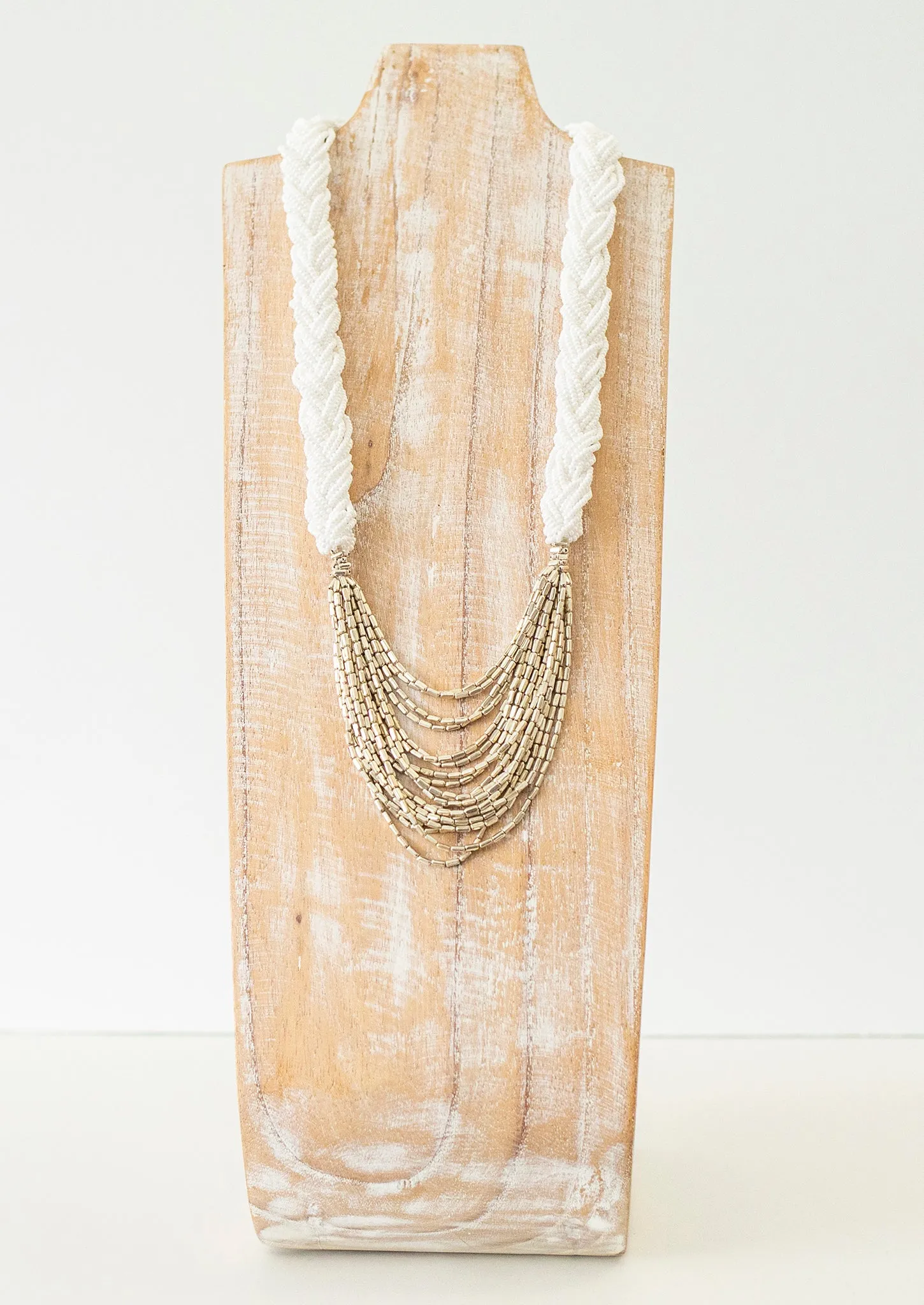 <br>The Braided Hema <br> White