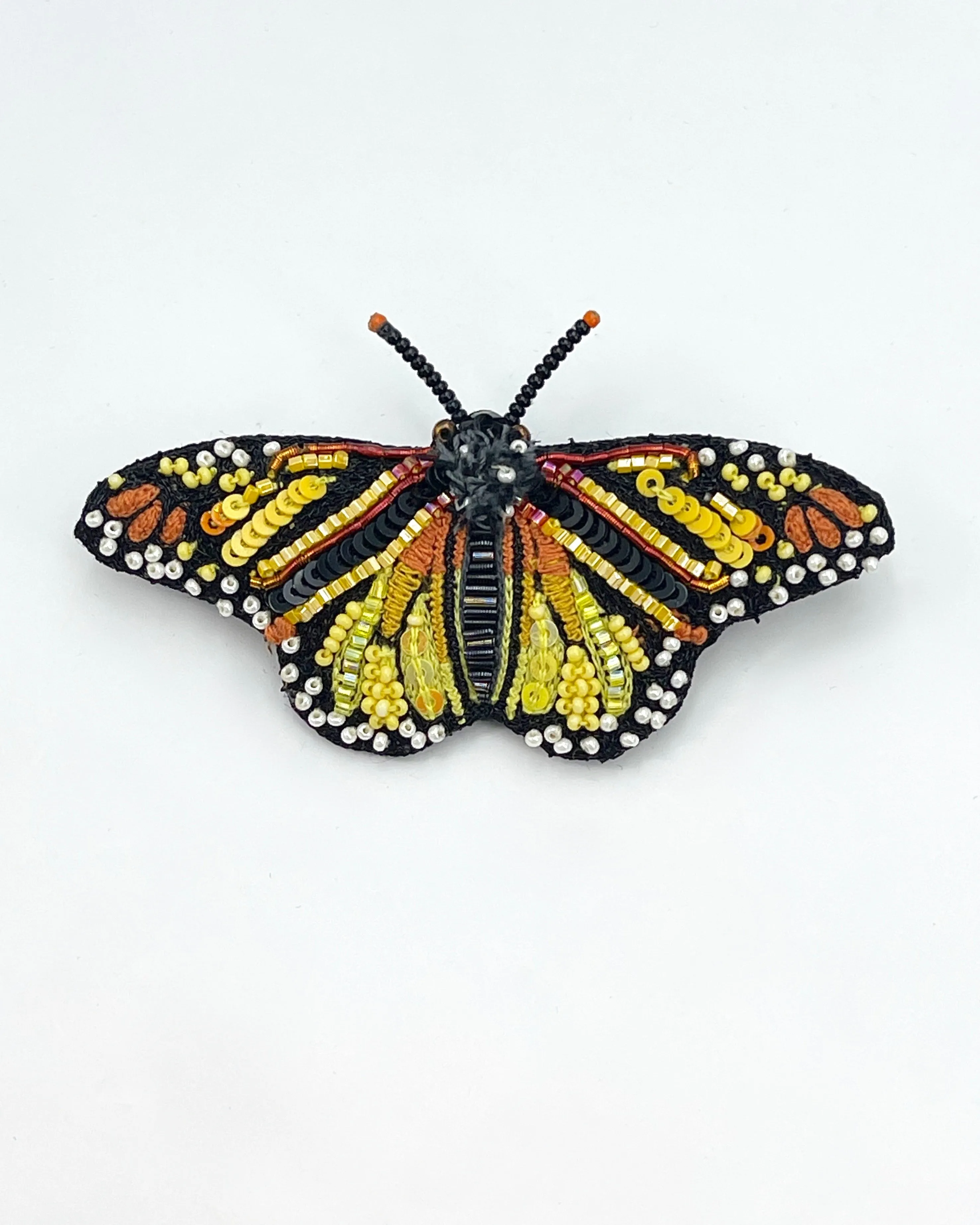 Meandering Monarch Butterfly Brooch