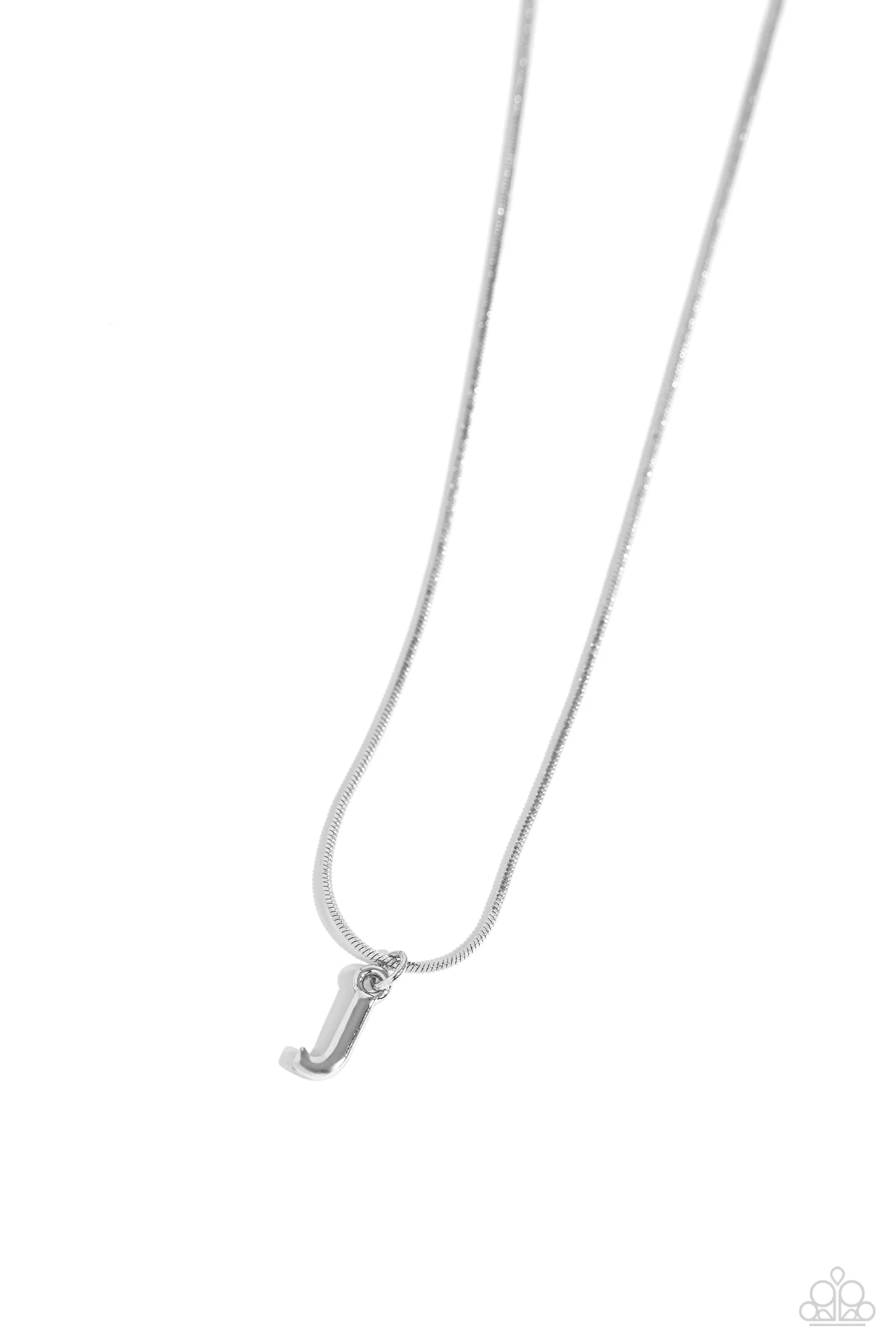 Necklaces Seize the Initial - Silver - J