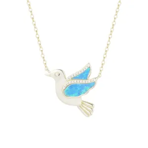 Opal Dove Necklace